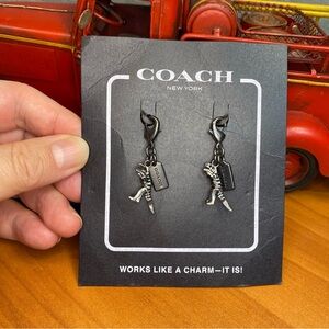 Coach Silver Key and Card Holder Charms